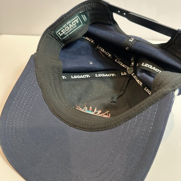 Legacy Orange Beach Alabama Navy Blue Embroidered Baseball Hat OS - Picture 4 of 6